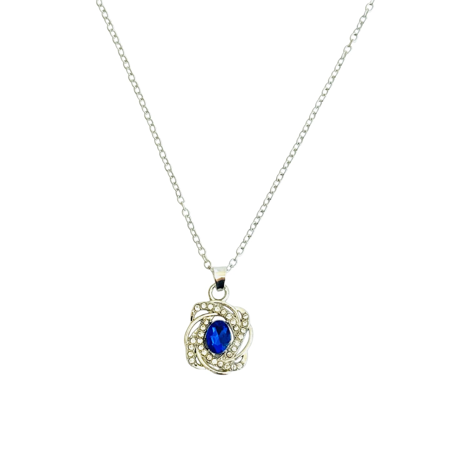 Iliad Necklace Silver Tone